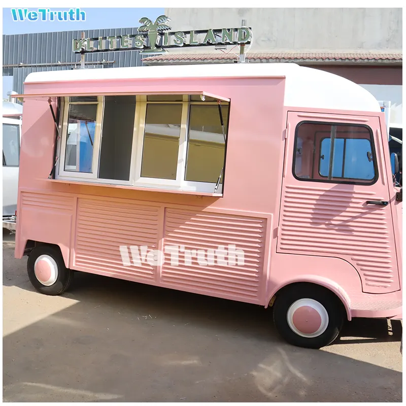 Wetruth acciaio inox Bus profonda friggitrice Fast Food camion strada Mobile cibo rimorchio con attrezzature da cucina completa
