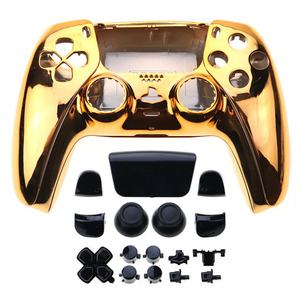 Set completo custodia cromata custodia protettiva pulsanti Shell Kit Mod per Controller Playstation 5 PS5 - Product Image 4