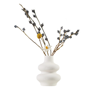 Ins Wind High Value Modern Simple Scandinavian Ceramic Vase Creative <strong>B</strong>&amp;<strong>B</strong> Model Room Net Red Shaped Home <strong>Furnishings</strong> - Product Image 5