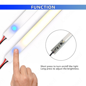 6A LED Light Built-in Touch Sensing ON/OFF Controller DC 12V 24V 1CH Bare Board 10-100% dimmerabile per COB Single Color Lamp Strip