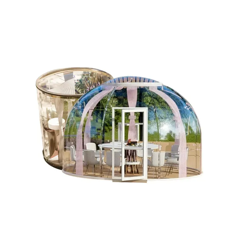 Горячая распродажа, Новое поступление, поликарбонатная купольная палатка из поликарбоната, модульный сборный Купольный дом для курортов, виллы, сада