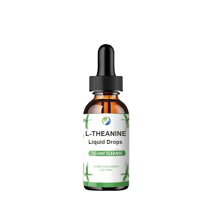 Suppléments liquides 5-htp L théanine Gouttes de L-théanine Marque privée