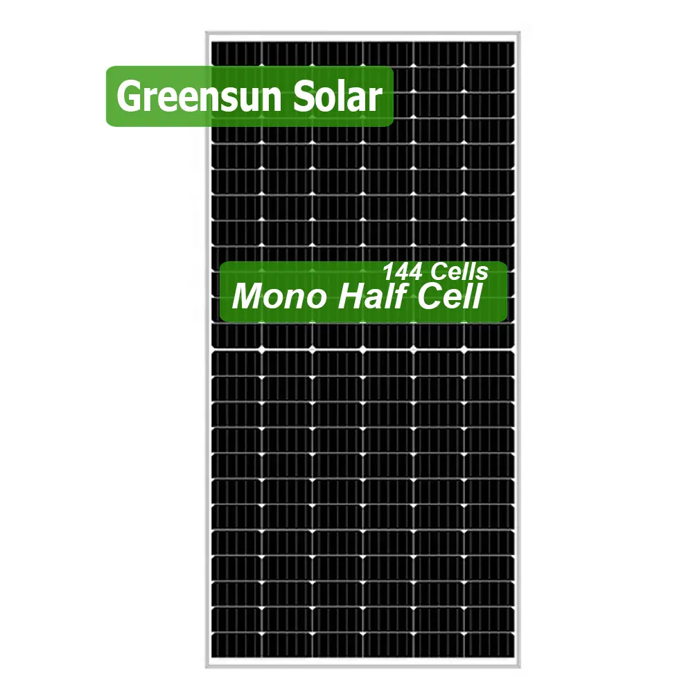 Greensun 410w दुबई में आधा सेल 72 कोशिकाओं सौर पैनल घर प्रणाली