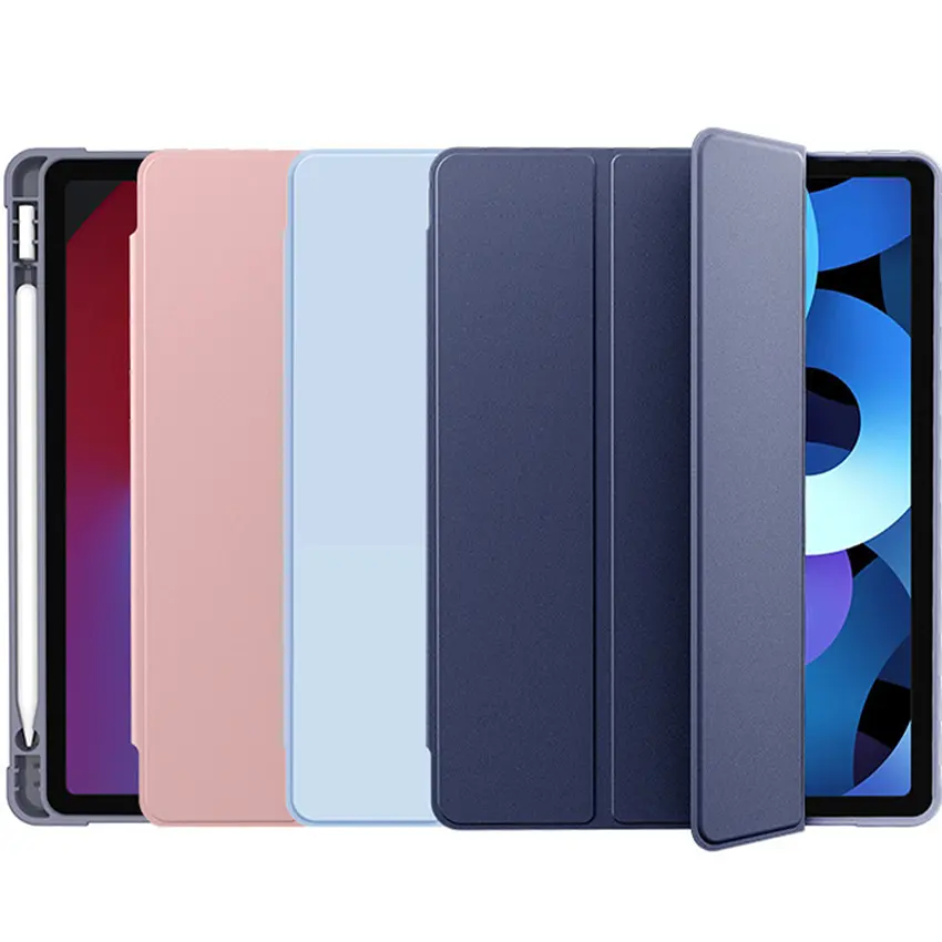 Pu Leder stoß feste Hülle Smart Cover für Apple Ipad MINI 9.7 10.2 10.5 10.9 11 12.9 Fall 10. Generation mit Stift halter