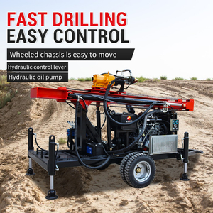 Máy khoan giếng nước cầm tay Cỡ nòng lớn Giàn Khoan giếng nước bốn bánh diesel - Product Image 2