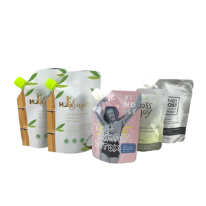Özel tüm boyut 200ml 500ml 1000ml 5L plastik sıvı sıvı ambalaj emzik kese kolu ile özel gıda suyu emzik kılıfı - Product Image 3