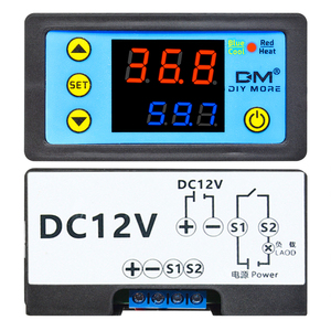 W3231 Dual Digital Thermostat <strong>Temperature</strong> <strong>Controller</strong> DC 12V Switch NTC10K <strong>Sensor</strong> - Product Image 2