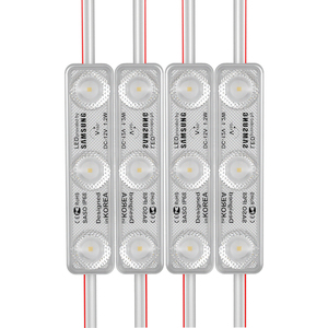 โมดูลไฟ LED อินพุตไฟฟ้ากระแสตรง12V/24V โมดูลสัญญาณไฟ LED 2835 3LED IP67ฉีดกันน้ำ