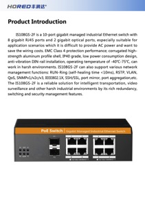 IS108GS-2F stapelbares PoE SNMP QoS-fähiges Produkt mit 2-Facility-Funktional ität