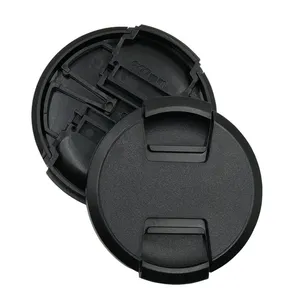 Yeni yüksek kalite 40.5 49 52 55 58 62 67 72 77 82mm merkezi tutam Snap-on kapatma başlığı Canon Pentax Nikon DSLR kamera Lens için