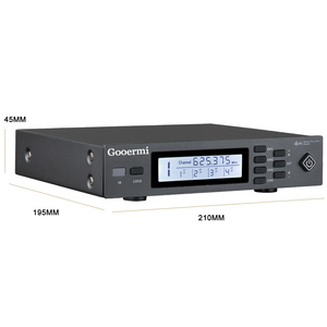 Gooermi ST704カラオケパーティー用のレシーバー電源スイッチ音量調整付き4チャンネルワイヤレスシステムマイクプロフェッショナル - Product Image 6
