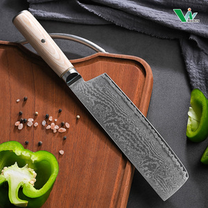 Nhật bản đầu bếp kiritsuke Santoku Deba gọt Dao Bộ 14cr lõi s35vn bột 67 lớp Damascus thép gỗ xử lý dao nhà bếp - Product Image 6