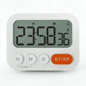 Timer digitale silenzioso orologio sveglia Display LCD ricaricabile a batteria Timer conto alla rovescia Timer Fitness - Product Image 5