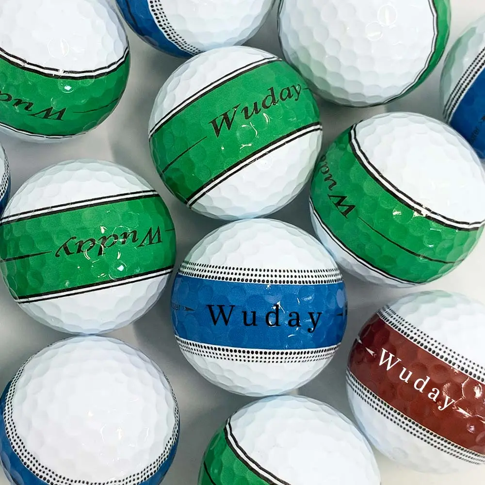 Pelota de golf de alta calidad Impresión digital 360 grados Logotipo completo Tour Pro Pelotas de golf
