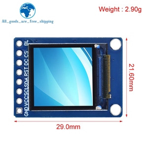 TZT 0,85 Zoll 0,85 "Farb-TFT-Anzeige modul HD IPS LCD-LED-Bildschirm 128 X128 SPI-Schnitts telle ST7735 Controller für Arduino