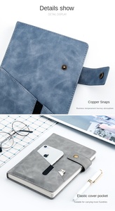 Aanpasbaar Logo A5 Zakelijk Lederen Notebook Voor Conferentiewerk Kantoorbenodigdheden Geschenk Wekelijkse Planner Libretas - Product Image 4