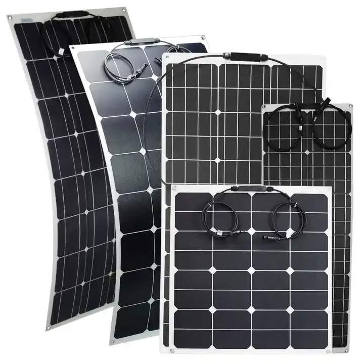 WTL Monocristallin 100W 400W 500W 550W 700W 1000W Prix Paneles Solares Kits Système Portable Pliable Flex Panneau Solaire Flexible