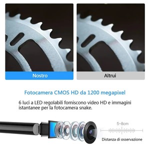 7MM Android Industrial Endoscope 3 in 1 USB/Micro USB/Type-<strong>C</strong> Borescope Inspection <strong>Camera</strong> Waterproof for Smartphone - Product Image 4