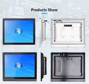 15.6 "10mmベゼル産業用タッチスクリーンTFTLCDクアッドコアデスクトップスタイル防水IP65パネルPCファンレスオールインワンコンピューター