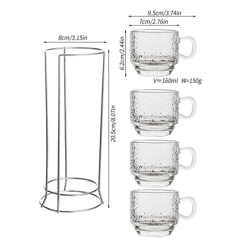 Water Ripple Stacking Cups - 4 Cups