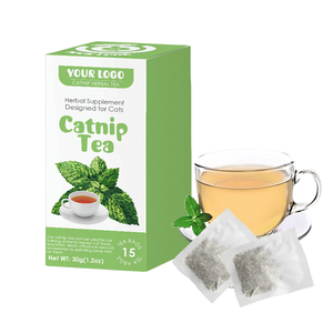 Té de hierba gatera seca Natural de alta calidad para gatos Atractivo beber más agua Catnip Tea Bag Catnip para gato - Product Image 1
