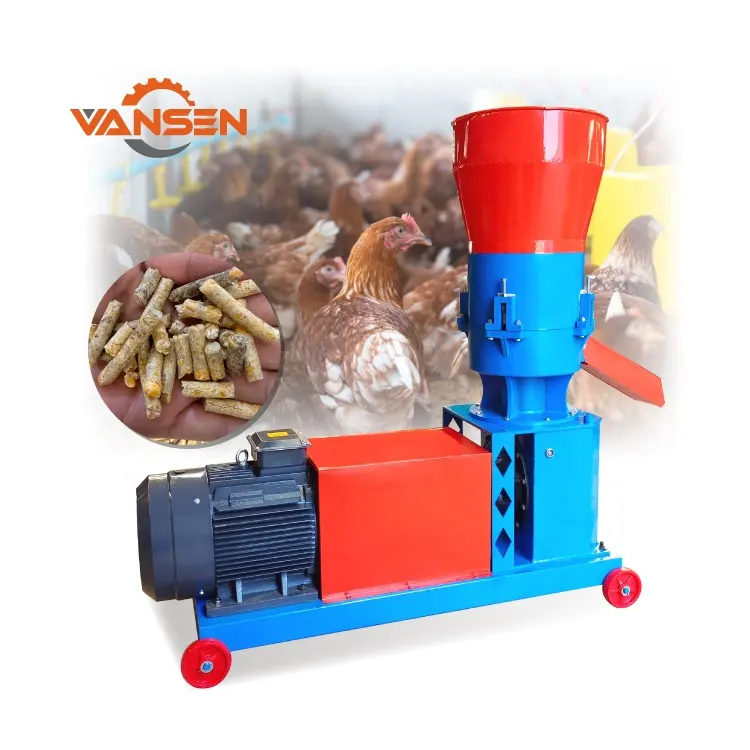 Máquina de prensa de pellets para alimentos de animales de pollo en stock vivo para alimentos para animales