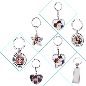 升华定制旋转钥匙扣双面旋转金属钥匙扣 - Product Image 5