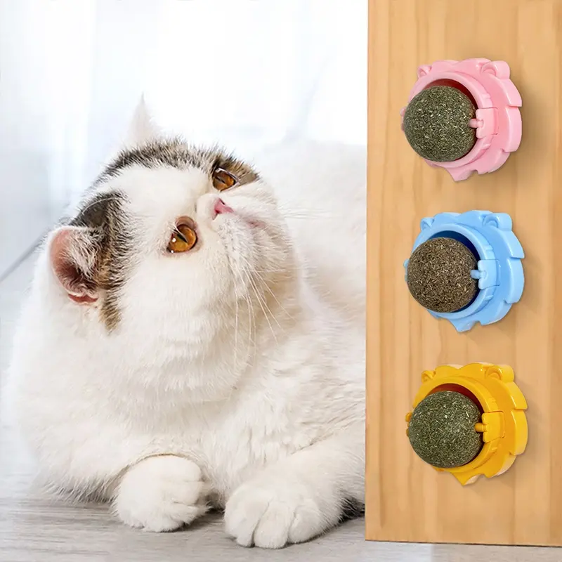 Anpassen Logo Logo Haustier Produkt Katzen spielzeug Katzenminze Ball Katzenminze Spielzeug für Katze Lutscher Entspannung Katze Katzenminze Spielzeug