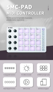 Hot Sale <strong>MIDI</strong> <strong>Controller</strong> Impact Pad Electronic Organ with RGB Lighting for Music Production RGB Backlit Pad <strong>MIDI</strong> Keyboard - Product Image 6