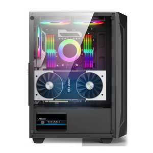 RUIX Steel Interface pannello laterale in vetro temperato ATX Boitier PC Gamer con custodia Coolermaster custodia personalizzata per Computer PC - Product Image 5