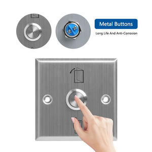 Elettrico porta di uscita pulsante di rilascio 304 in acciaio inox push button switch per ufficio hotel sistema di controllo di accesso - Product Image 5