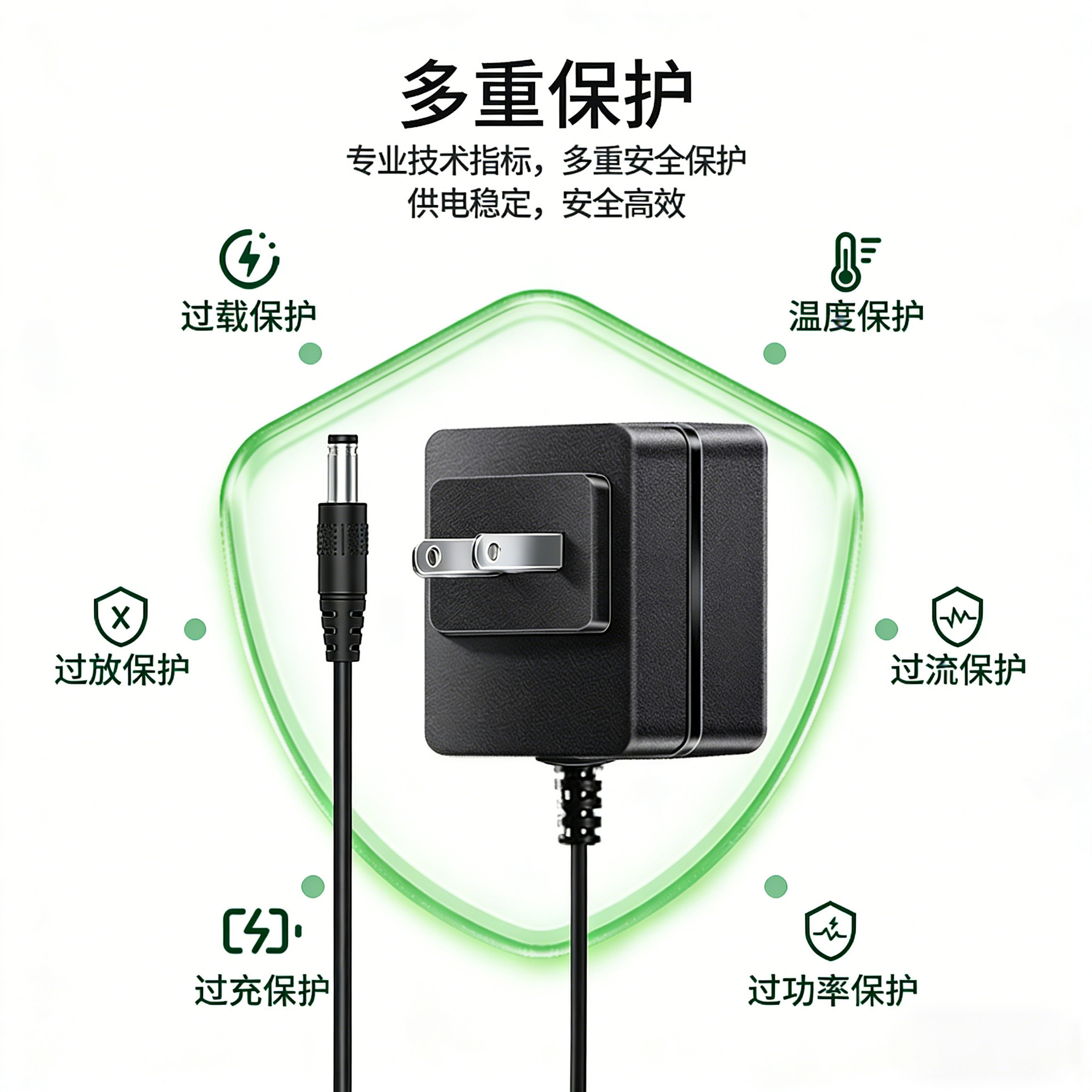Adaptador 12V 1A con certificación australiana SAA