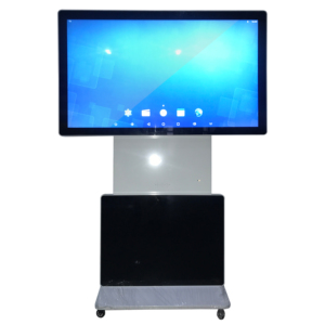 Floor Stand 360 Gradi Chiosco Digital Signage Orizzontale Totem Ruotare Schermo di Visualizzazione di Pubblicità - Product Image 3