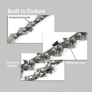 Chuỗi cưa máy Corrente Motoserra 28 inch x 91 mắt xích, thép hợp kim, 0.63 inch (1.6mm), đầu nửa xích, chuỗi cưa máy - Product Image 4