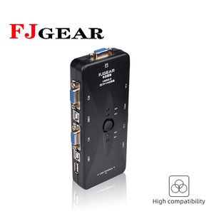 FJ-4UK Fjgear 4端口vga KVM交换机4进1出4主机共享一组键盘/鼠标/显示器/打印机1920*1440 - Product Image 4