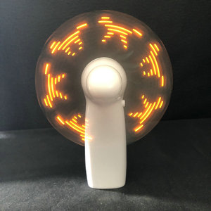 Nuevo ventilador eléctrico de mano con pantalla Led programable, mini VENTILADOR DE Flash ventilador de mensaje personalizado