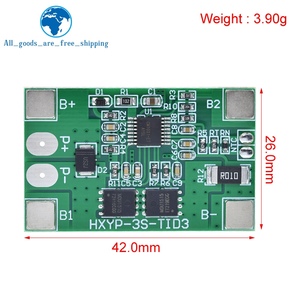 TZT 3S 10A แบตเตอรี่ลิเธียมไอออน18650ที่ชาร์จ PCB BMS ป้องกันบอร์ด12V 11.1V 12.6V ป้องกันการชาร์จเกิน - Product Image 2