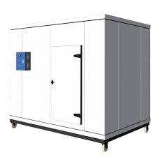 最低价格冷藏室鼓风冰柜4*3M 3吨带聚氨酯面板和铰链门的冷冻存储