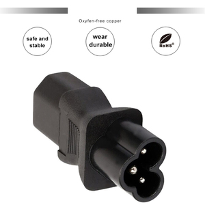 Enchufe adaptador de corriente C13 a C6 negro de alta corriente Entrada de 3 clavijas para centro de datos/electrodomésticos de oficina 100-240V 10A Certificado CE - Product Image 4