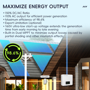 LIVOLTEK巴基斯坦电网库存6KW太阳能系统三相并网太阳能逆变器，带家用太阳能电池板 - Product Image 3