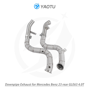 YT ท่อไอเสียสแตนเลสมืออาชีพสำหรับ Mercedes-Benz GLC63 AMG 4.0T อุปกรณ์เสริมเครื่องยนต์ downpipe - Product Image 6