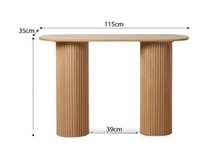 Hành lang phòng khách hiện đại mở rộng giao diện điều khiển bảng gỗ tự nhiên Vòng gỗ rắn ridged - Product Image 6