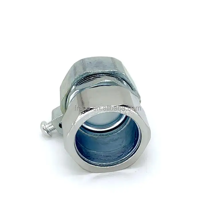 FRABO DGJ Type zinc alloy Self secured grounding connector Flexible Conduit conduit fitting to EMT rigid pipe