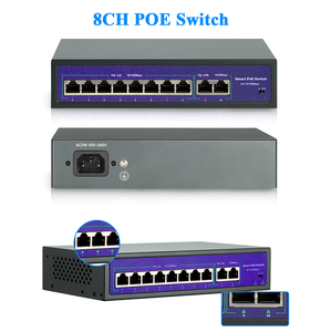 Conmutador POE de red 4CH 8CH 16CH 52V para cámaras IP 10/100Mbps IEEE 802,3 AF/at conmutador de red Poe Ethernet de 4 puertos - Product Image 6