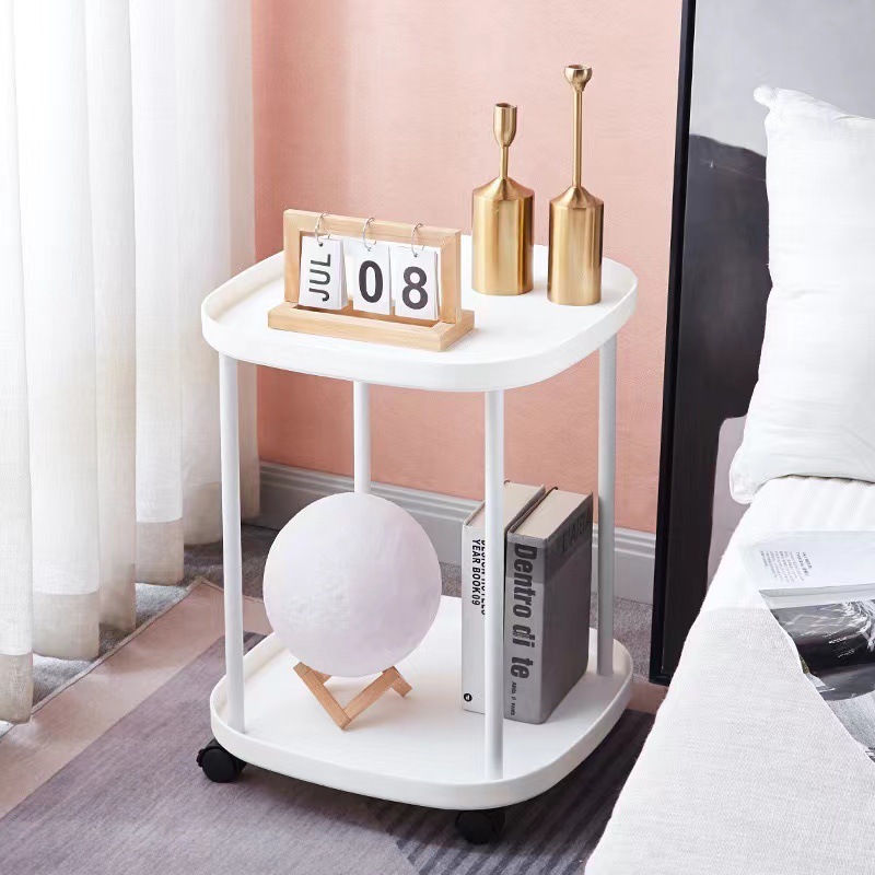 Table basse en plastique blanc