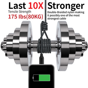 厂家直销尼龙编织3a快速充电电缆<span class=keywords><strong>USB</strong></span> AM至C型日期电缆安卓3m