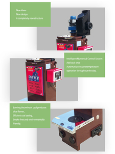 自动控制现代煤炉220V 11kW小型壁炉，用于家庭燃煤炉，用于加热和烹饪 - Product Image 6
