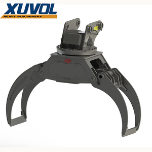 XUVOL Forestry Equipment <strong>Timber</strong> Clamp Wood Grab with 360&deg; Continuous Full Rotation Large Hydraulic Log Grapple Bunching Grapple - Product Image 3