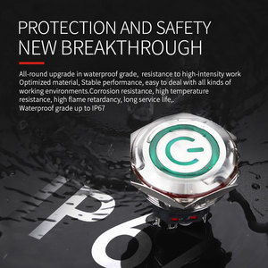 30mm <strong>Push</strong> <strong>Button</strong> Customized Head Multicolor Waterproof IP67 12/24//36V Metal <strong>Push</strong> <strong>Button</strong> <strong>Switch</strong> 5A - Product Image 2