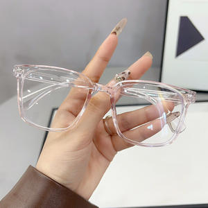 Gözlük kadın gelgit yüz ince Online ünlü sokak Retro düz çerçeve miyopi erkekler ile uyumlu olabilir hiçbir derece 2365 - Product Image 4